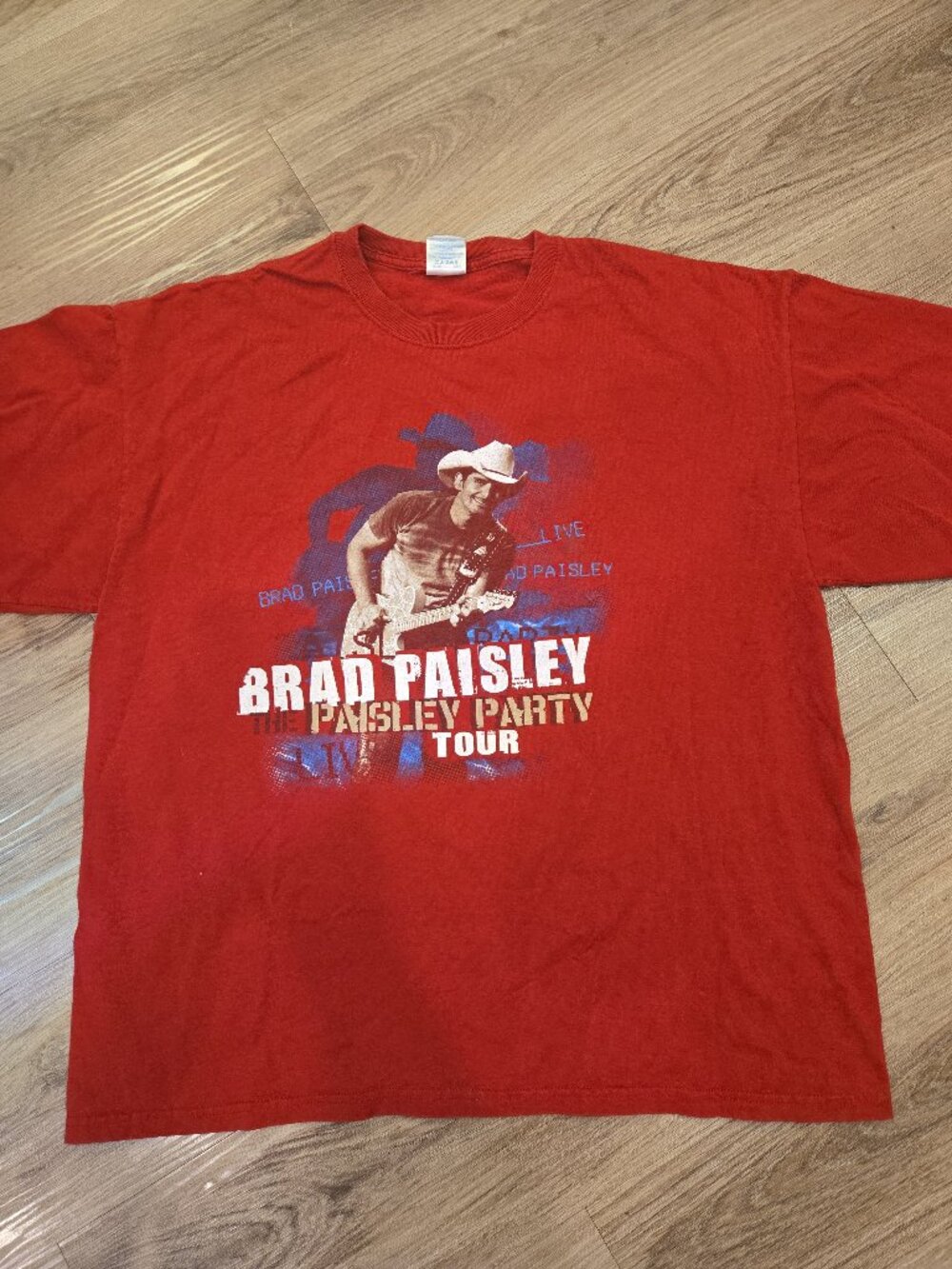 Vintage 2008 Brad Paisley The Paisley Party Tour T-Shirt